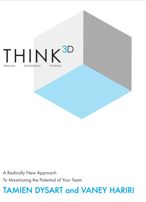 Think 3D book cover by Tamien Dysart